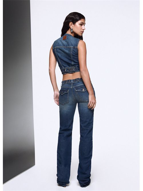 Jeans bootcut a vita bassa LIU JO | UF6516D0398/79158
